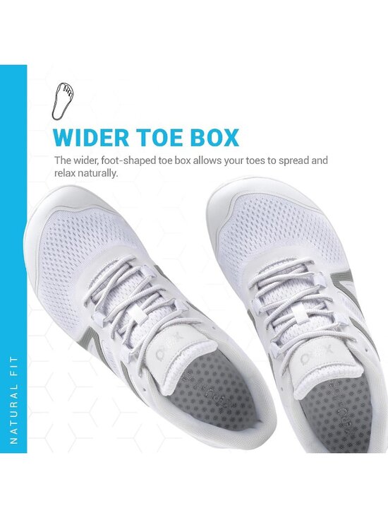 Xero Men\'s White Rubber Lightweight Lace Up Running Comfortable Athletic Shoes